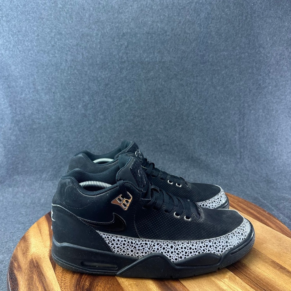Nike Air Flight Squad Black Grey Safari Print 679260-001 Mens Size 10